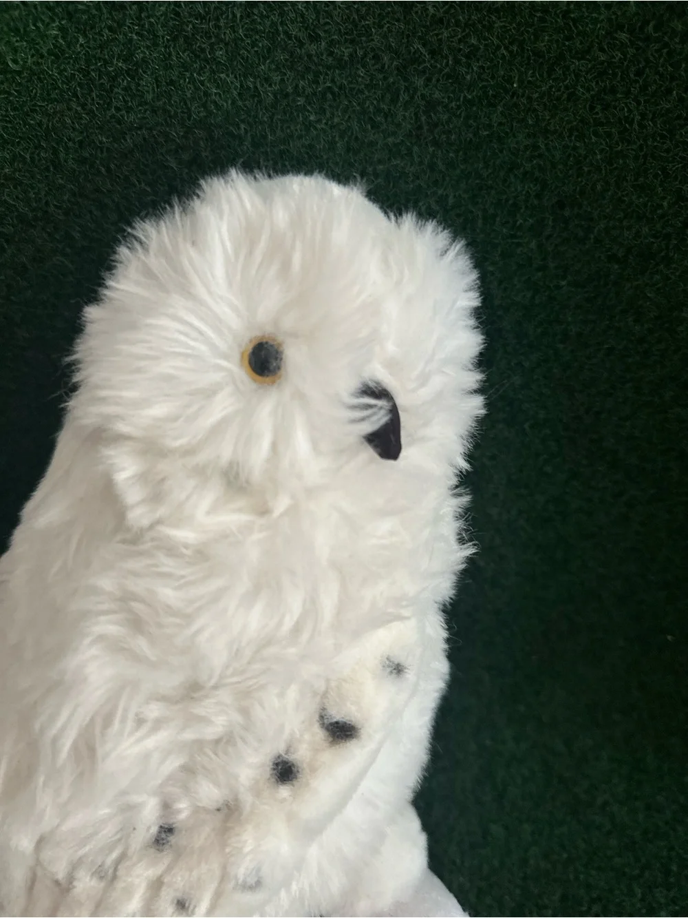 Warner Bros. White Spotted Plush Owl (Harry Potter Tag)